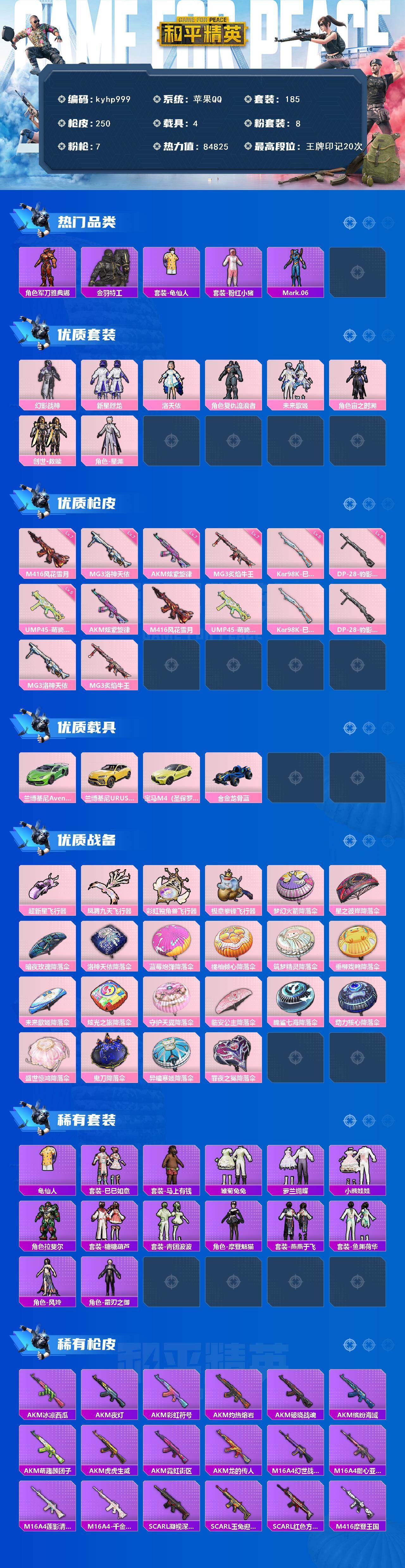 HPLX4116196和平精英账号详情图2 HPLX4116196和平精英账号详情图2