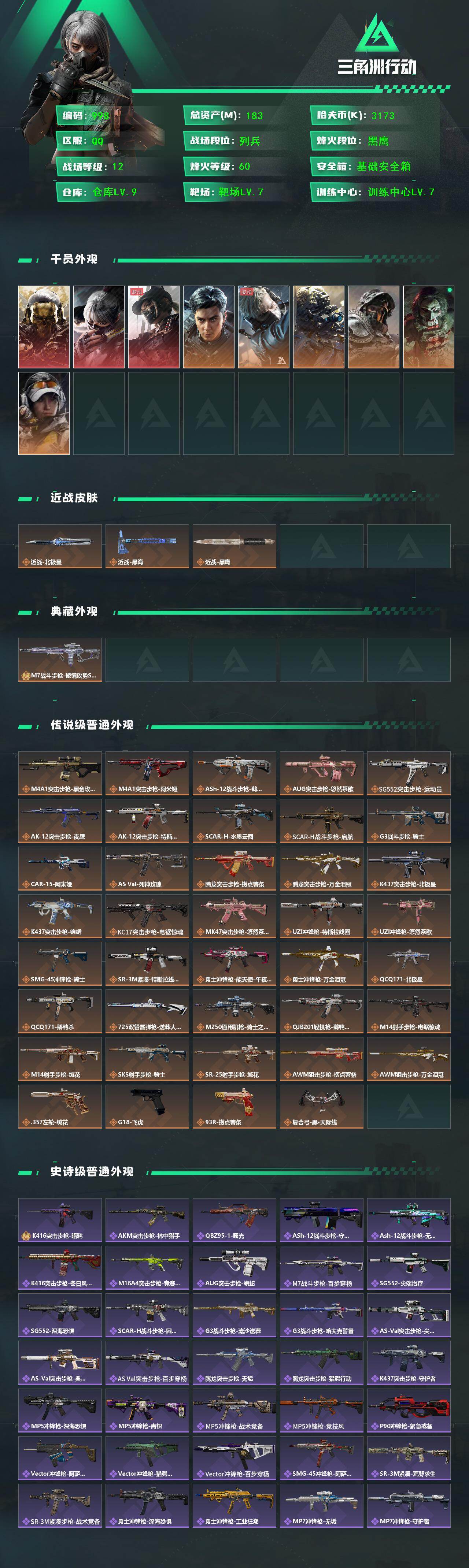 SJZCMW467777三角洲行动账号详情图2