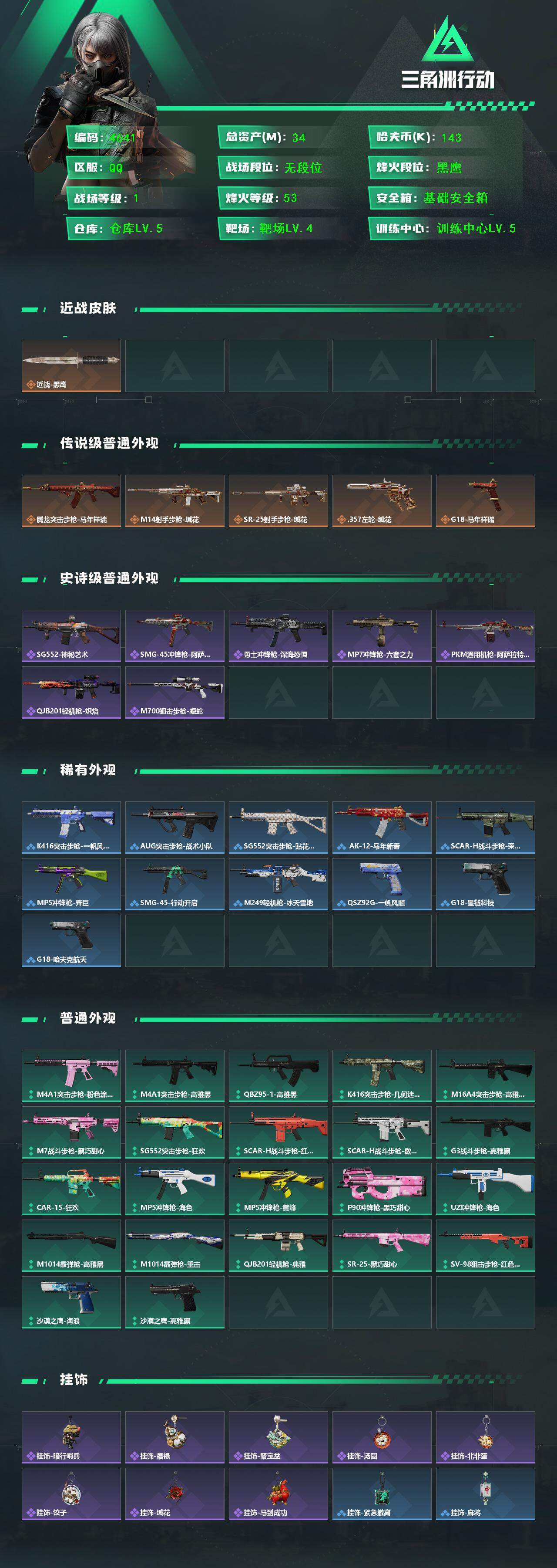 SJZCMW470496三角洲行动账号详情图3