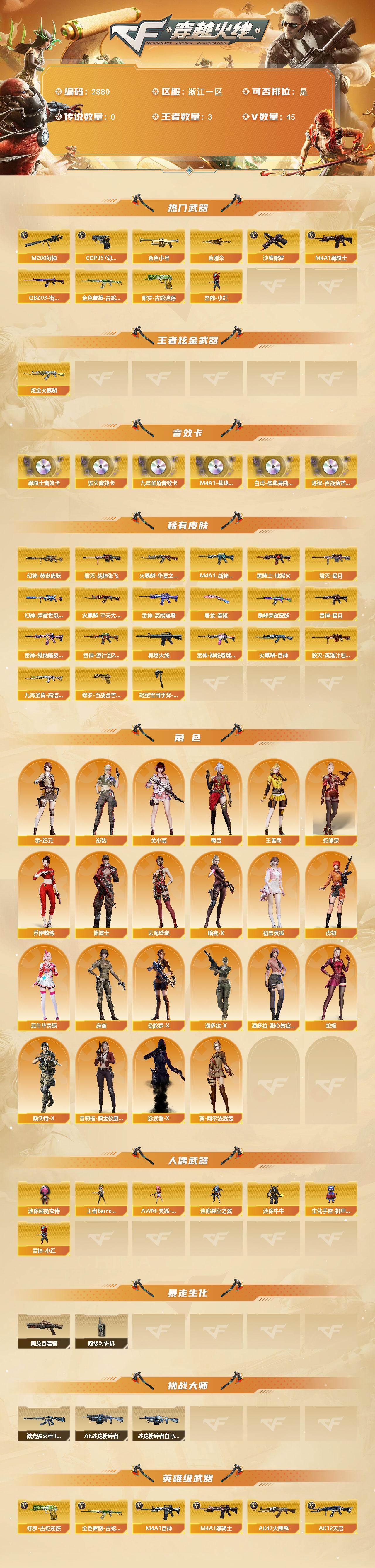 CFCMW459708穿越火线账号详情图2