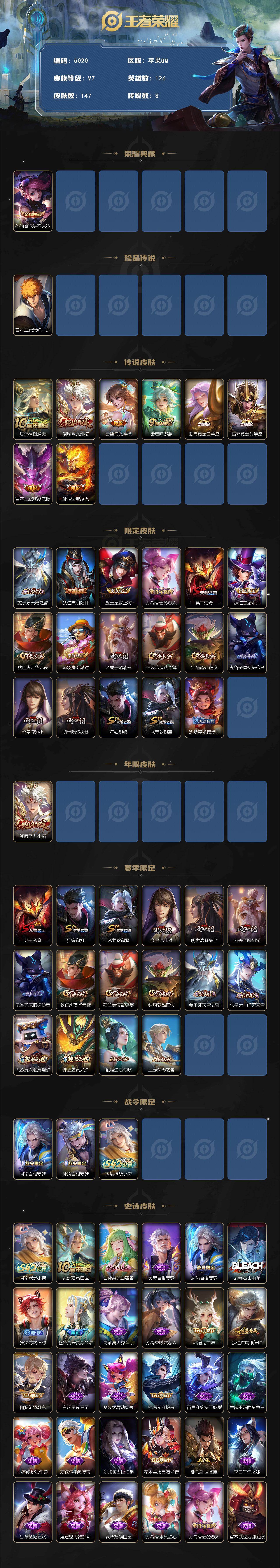 WZQM4221502王者荣耀账号详情图3