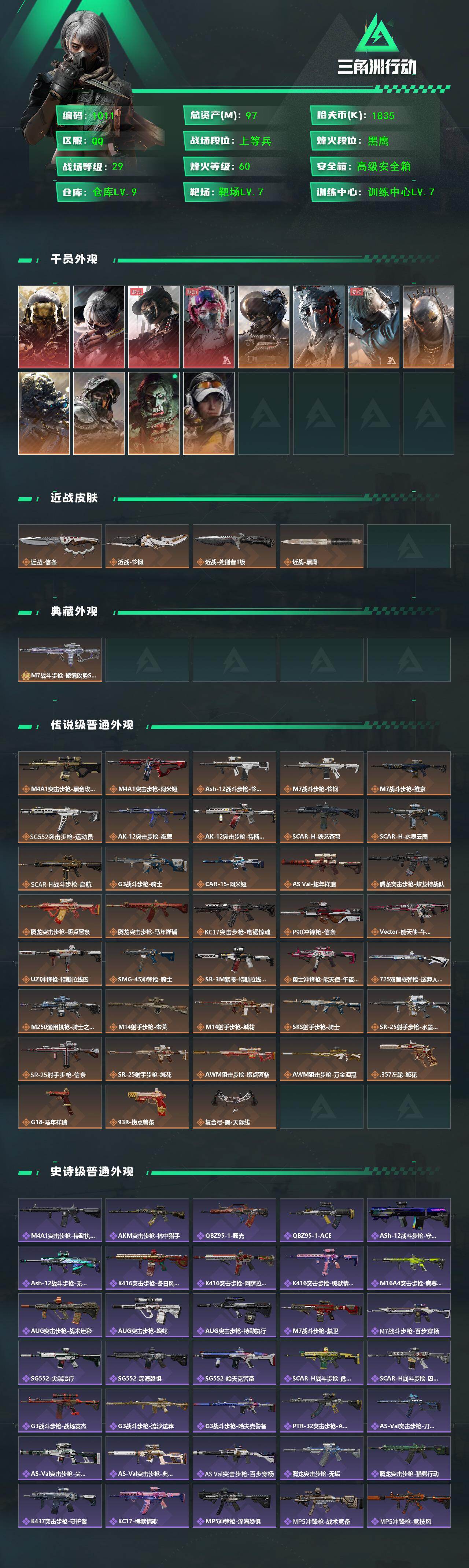 SJZCMW468394三角洲行动账号详情图2