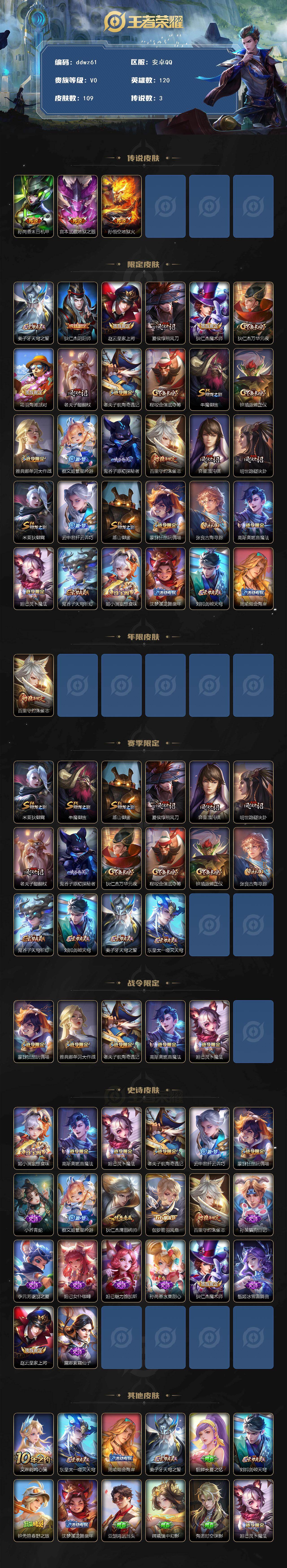 WZCMW4299482王者荣耀账号详情图2