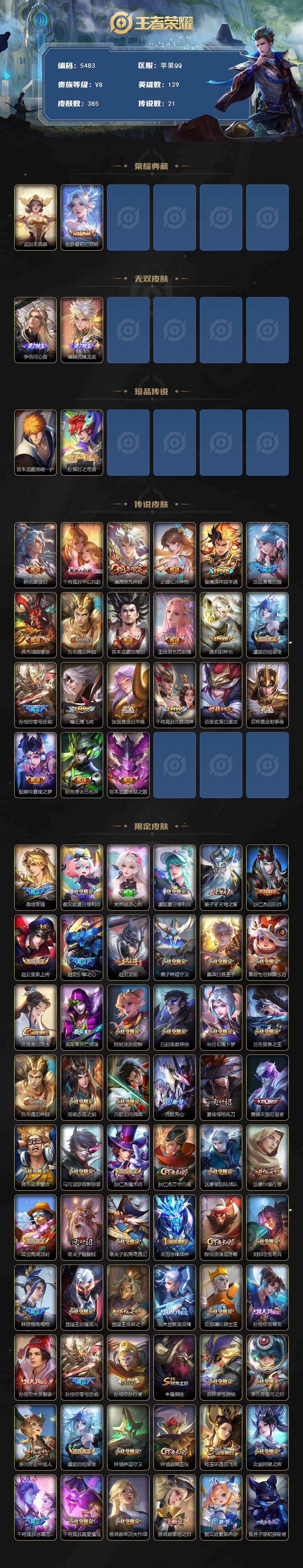 WZCMW4224247王者荣耀账号详情图2