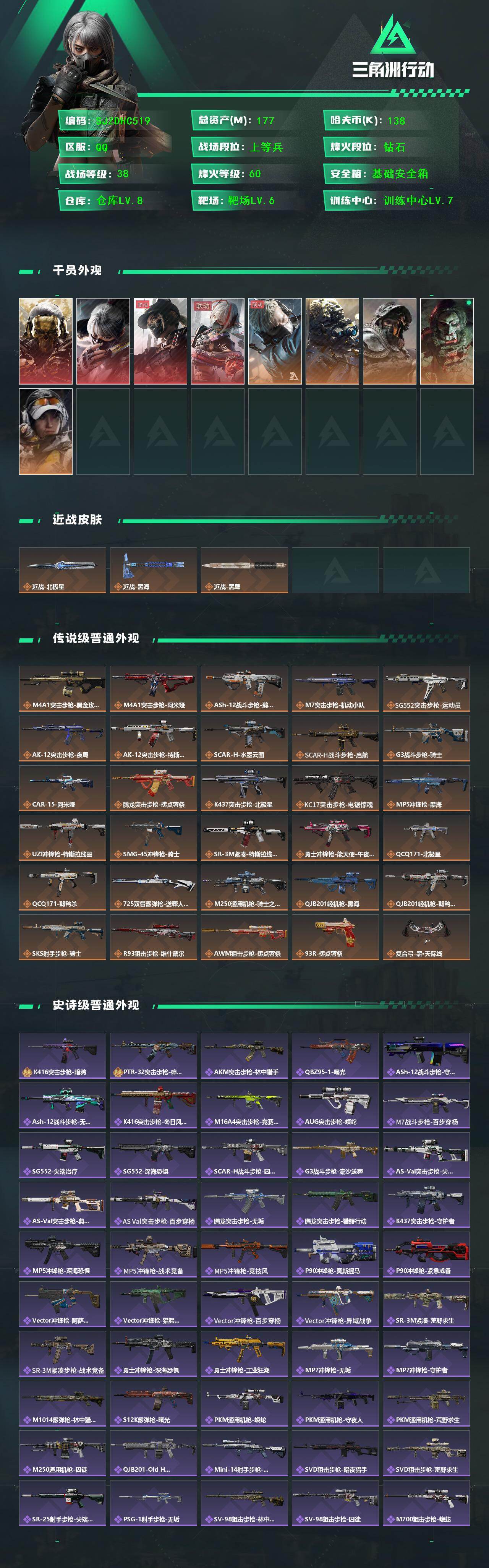 SJZQM4109583三角洲行动账号详情图3