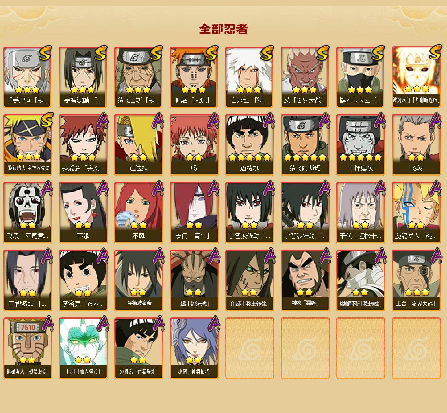 HYEY418869火影忍者账号详情图2