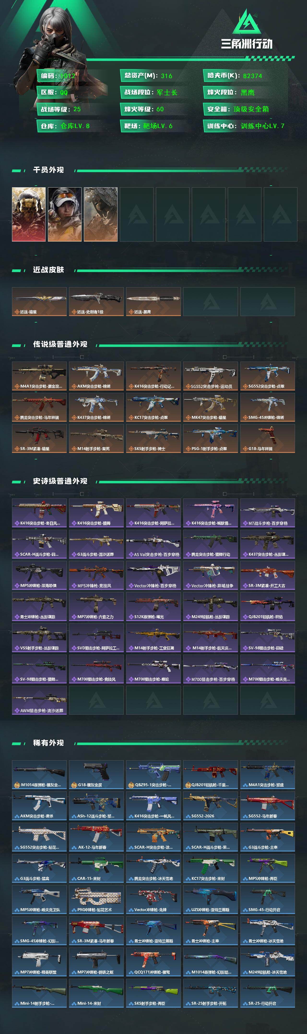 SJZCMW468527三角洲行动账号详情图2