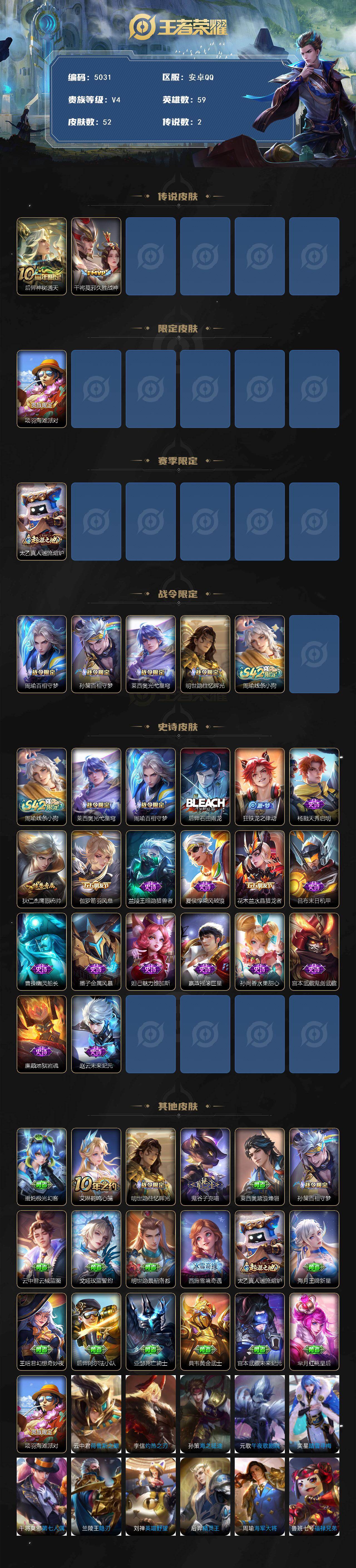 WZJZ4223954王者荣耀账号详情图2