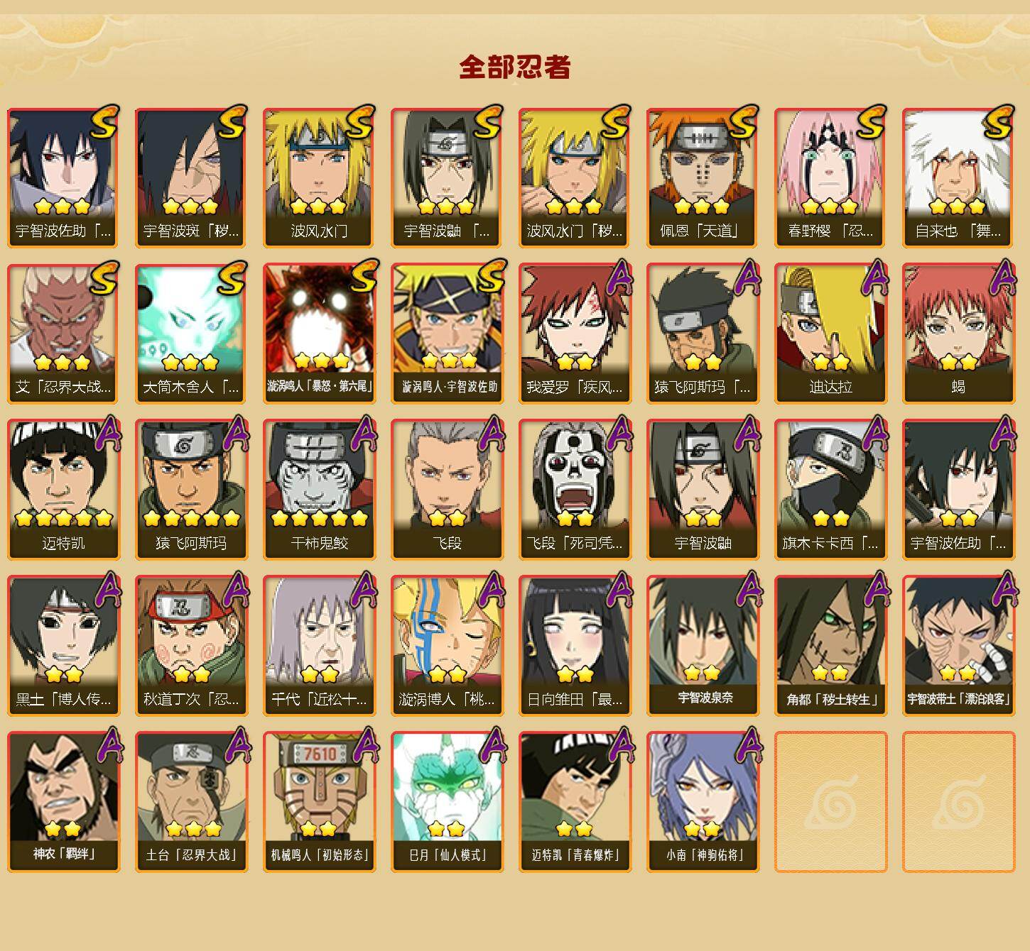 HYLX418618火影忍者账号详情图2