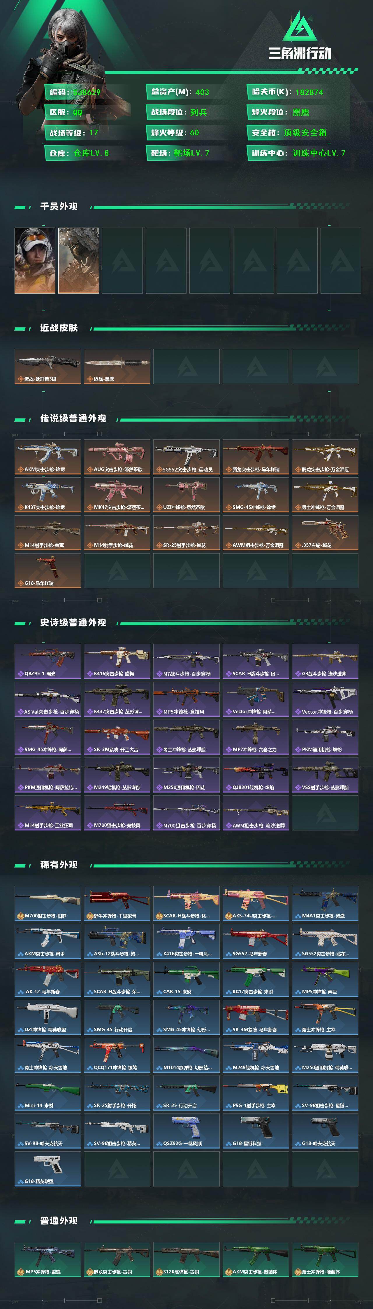 SJZQM464817三角洲行动账号详情图3