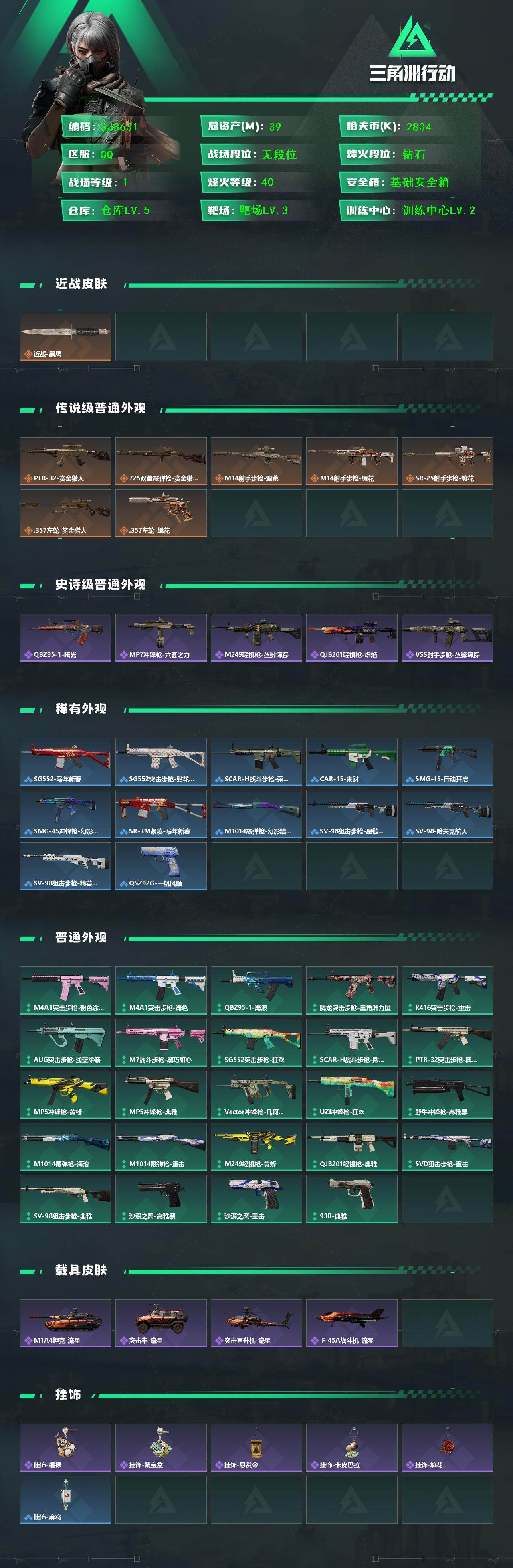 SJZCMW468933三角洲行动账号详情图2