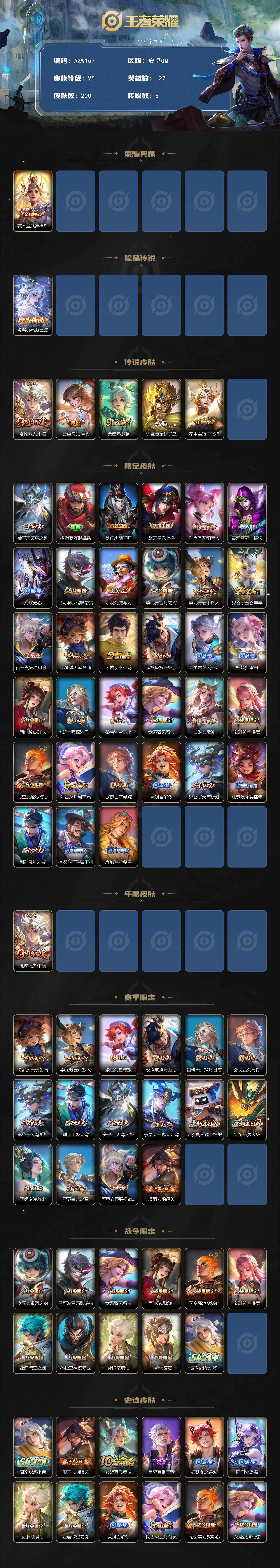 WZQM4214333王者荣耀账号详情图3