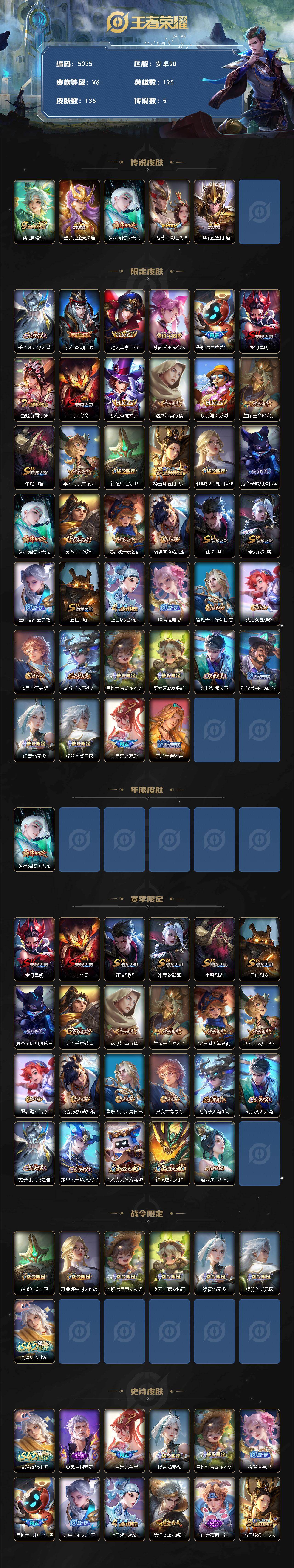 WZCMW4274467王者荣耀账号详情图2