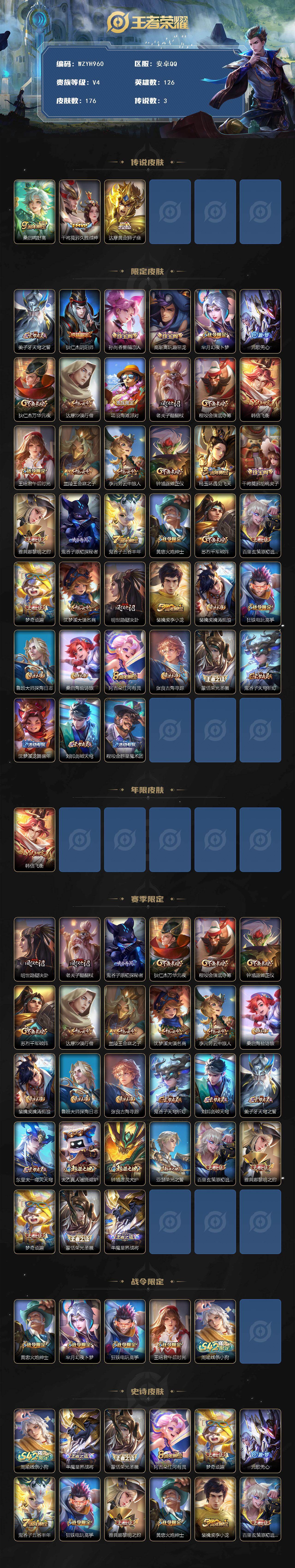 WZEY4214412王者荣耀账号详情图2