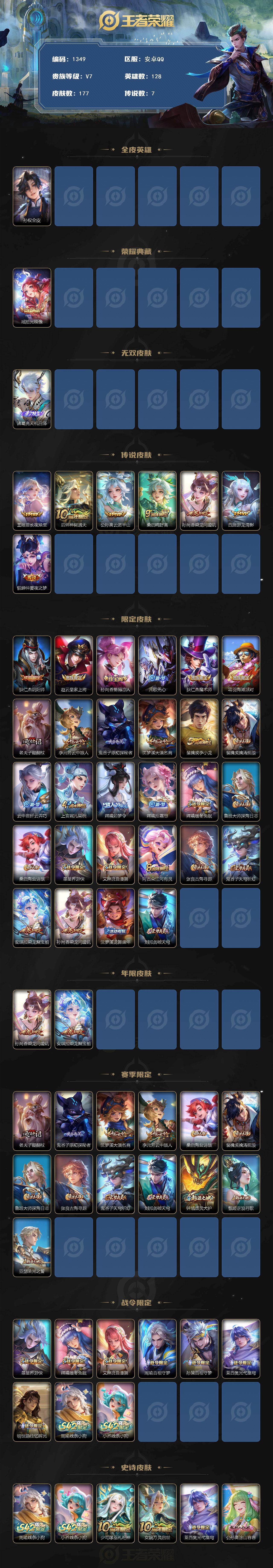 WZCMW4225860王者荣耀账号详情图2