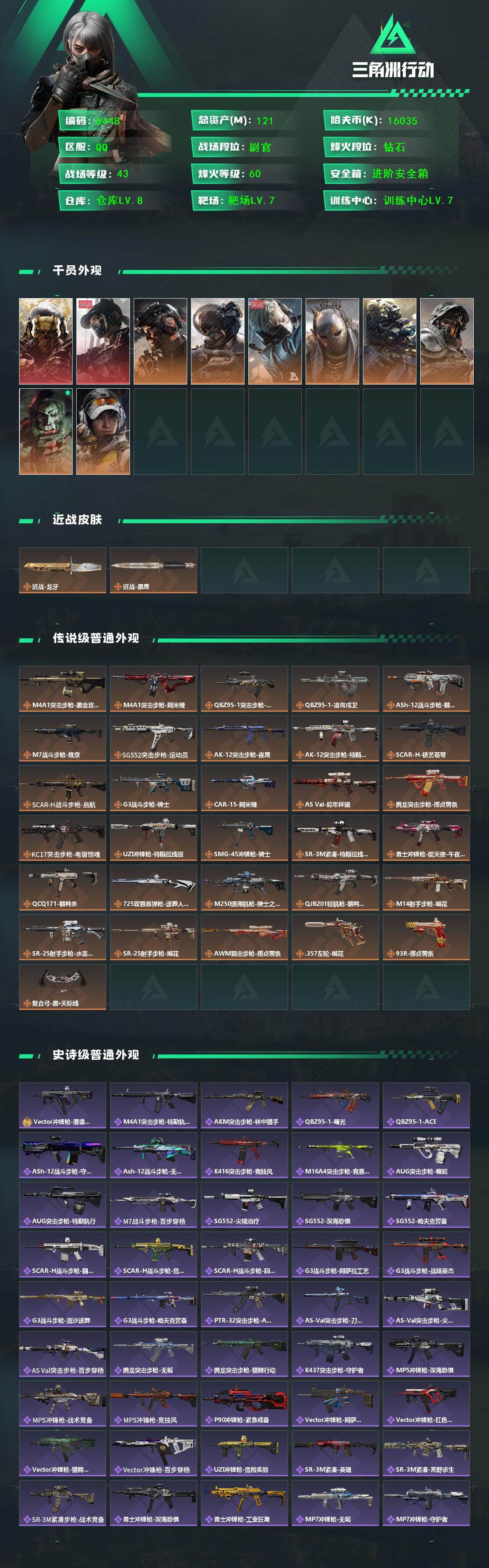 SJZCMW469039三角洲行动账号详情图2