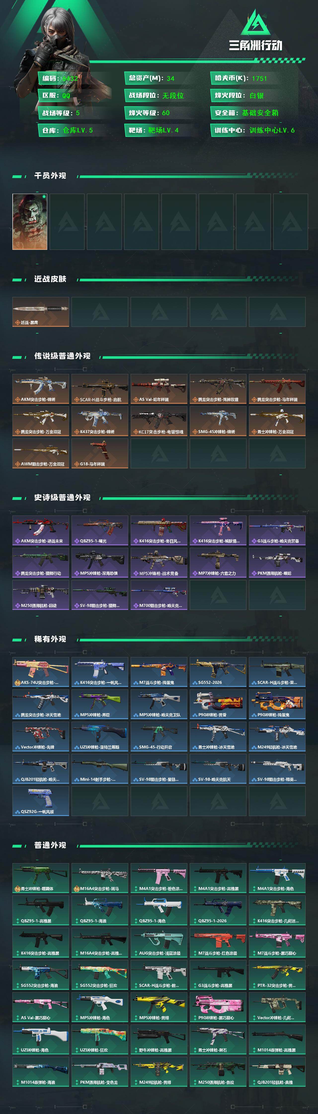 SJZCMW469022三角洲行动账号详情图2 SJZCMW469022三角洲行动账号详情图2