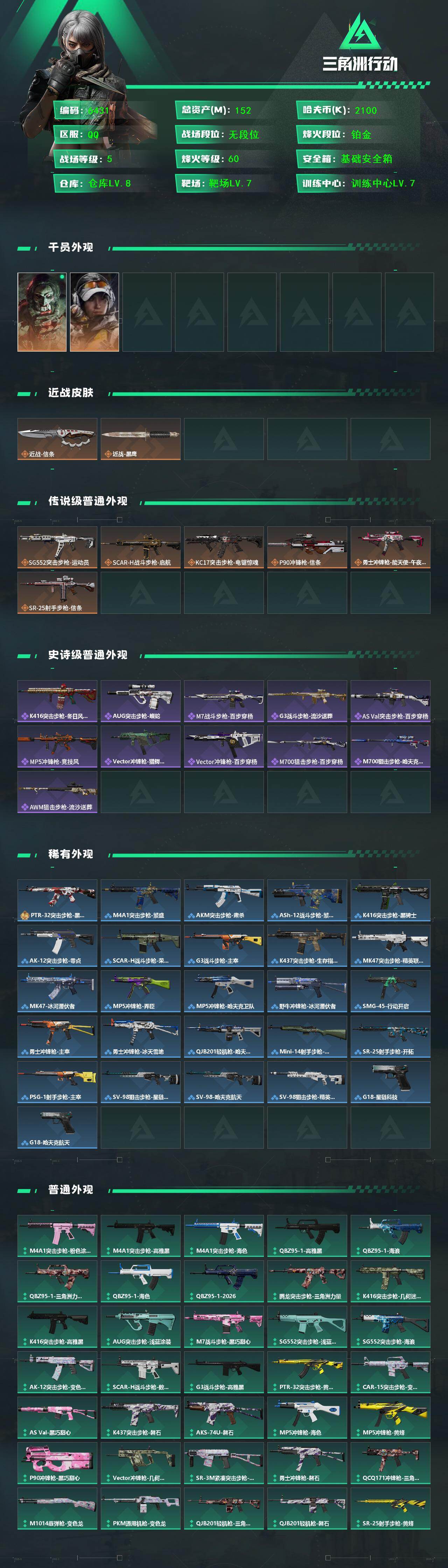 SJZCMW469040三角洲行动账号详情图2