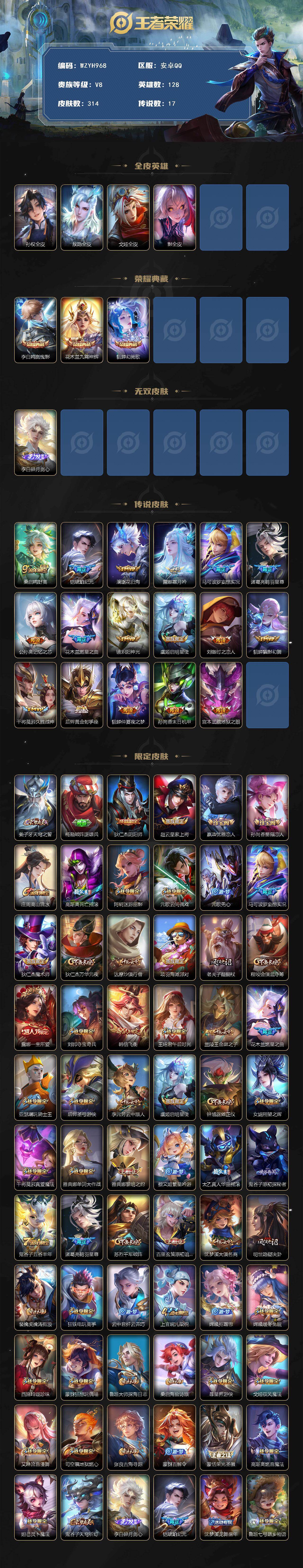 WZEY4216105王者荣耀账号详情图2