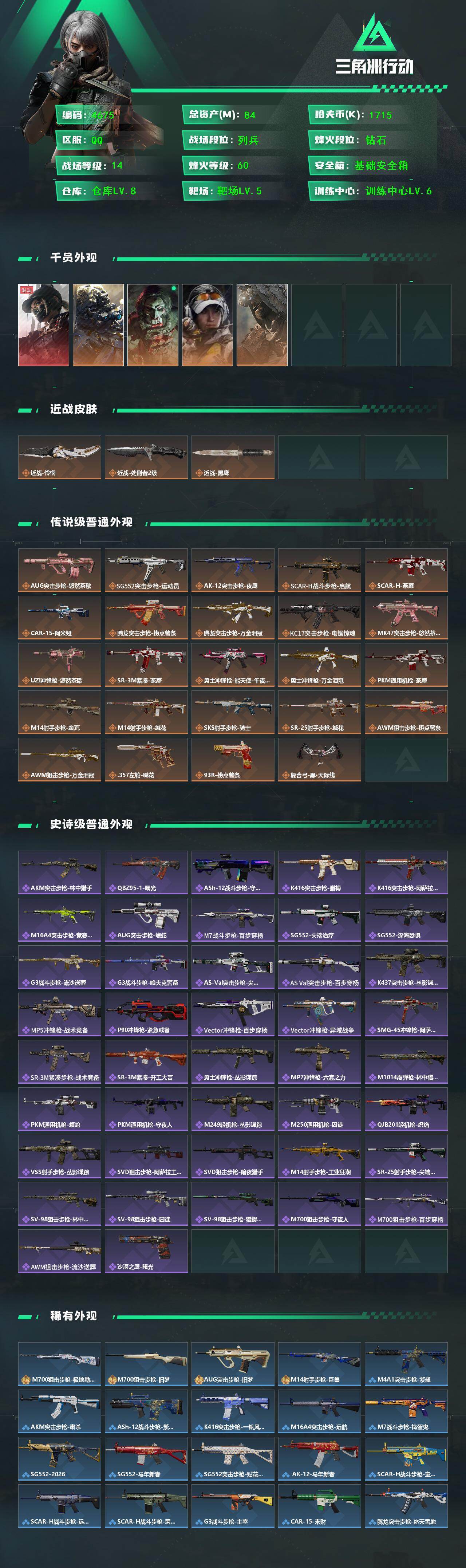 SJZQM469854三角洲行动账号详情图4 SJZQM469854三角洲行动账号详情图4