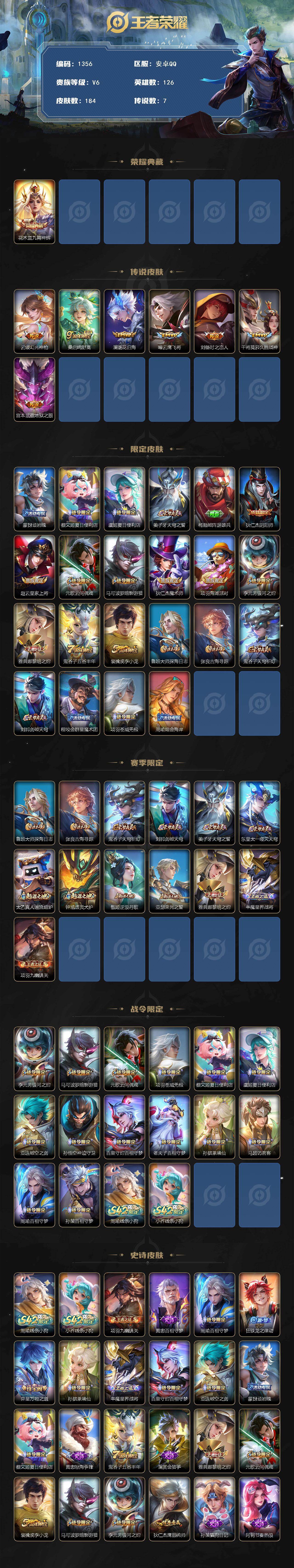 WZCMW4227682王者荣耀账号详情图2