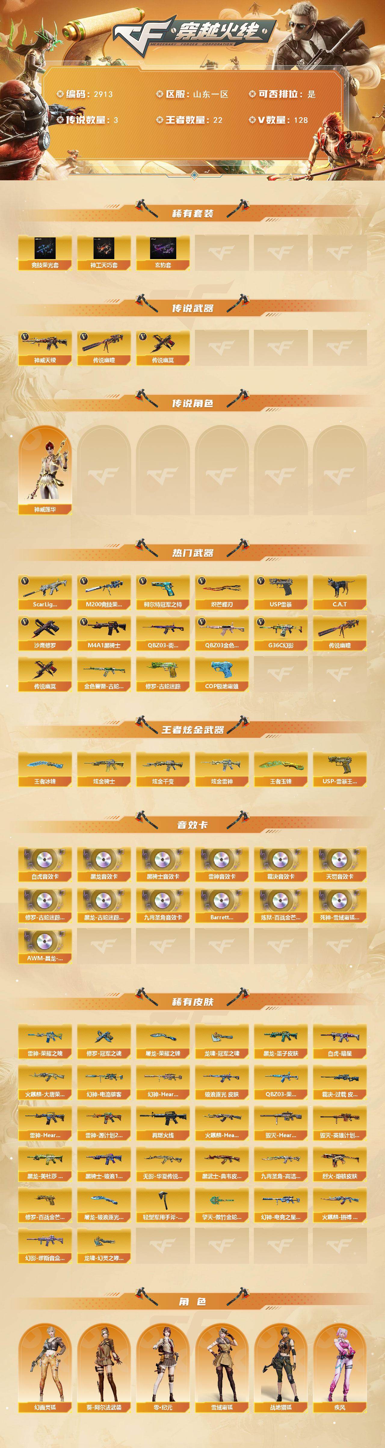 CFCMW460363穿越火线账号详情图2