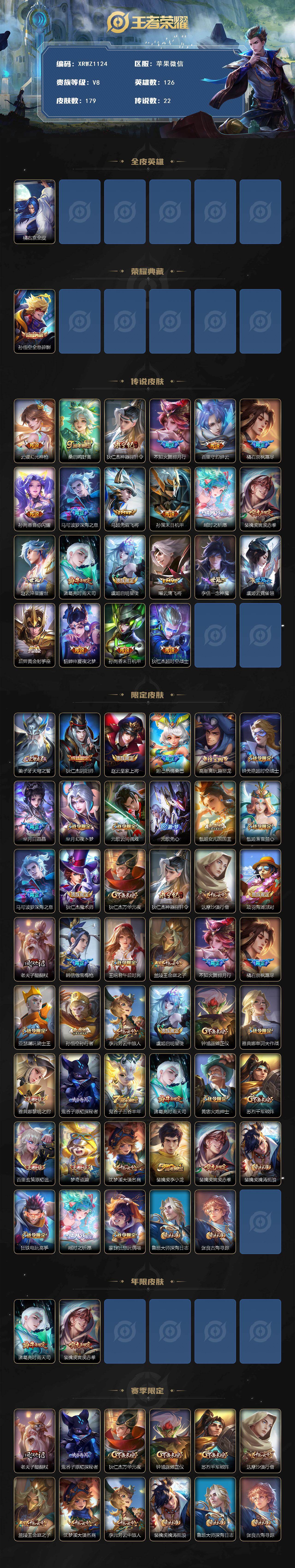 WZJM4217153王者荣耀账号详情图2