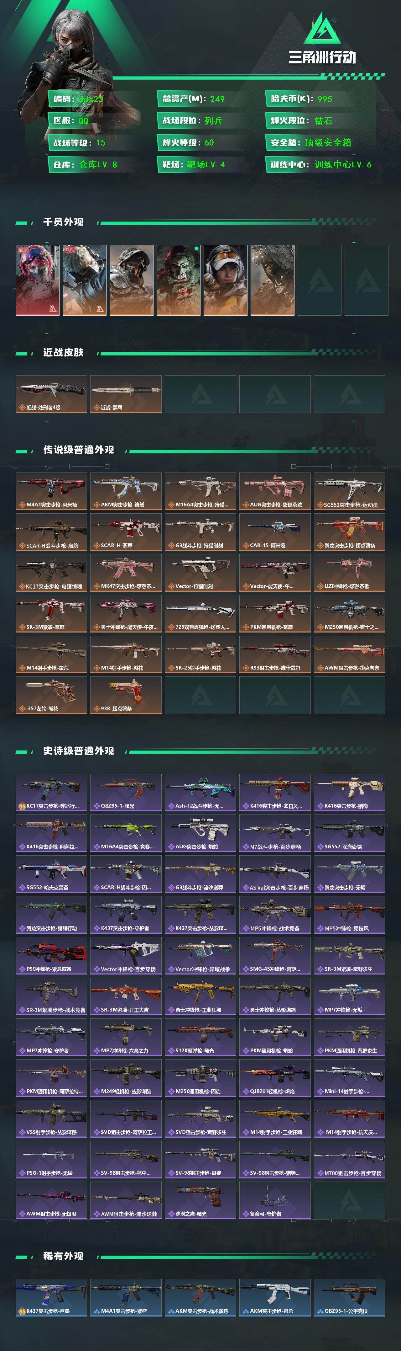 SJZCMW496603三角洲行动账号详情图2