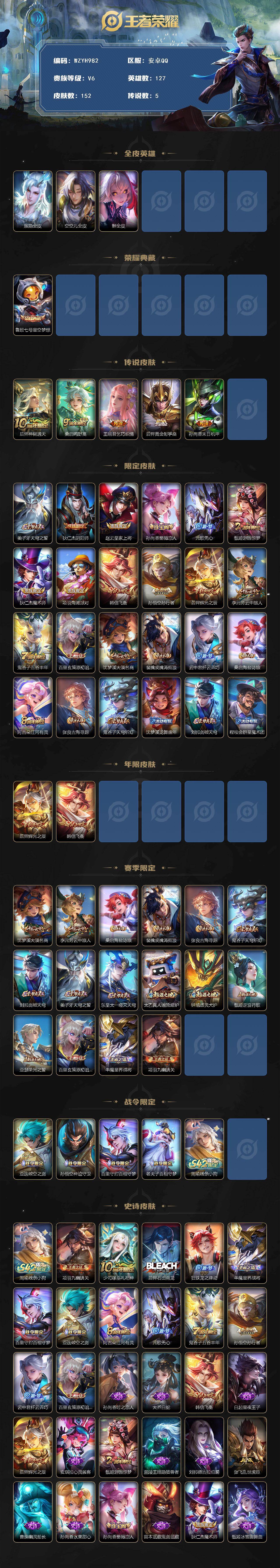 WZEY4217363王者荣耀账号详情图2