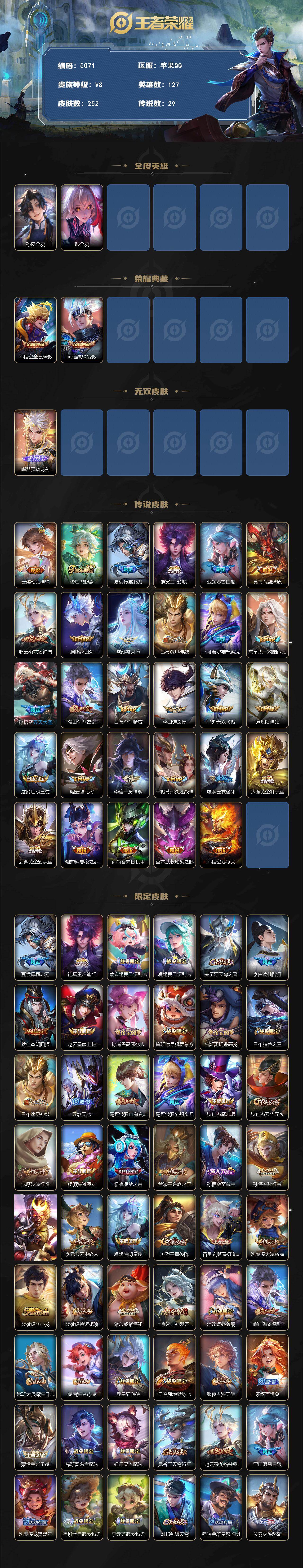 WZQM4228923王者荣耀账号详情图3