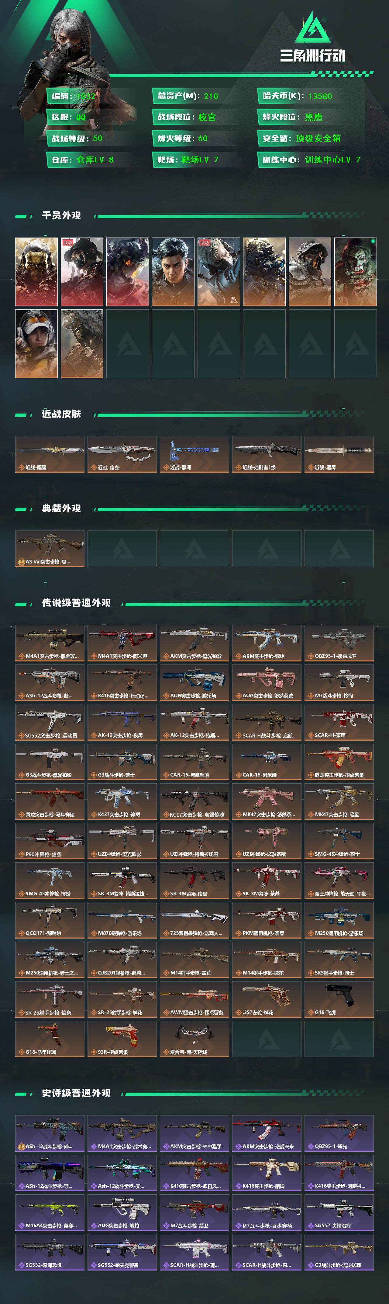 SJZCMW469523三角洲行动账号详情图2