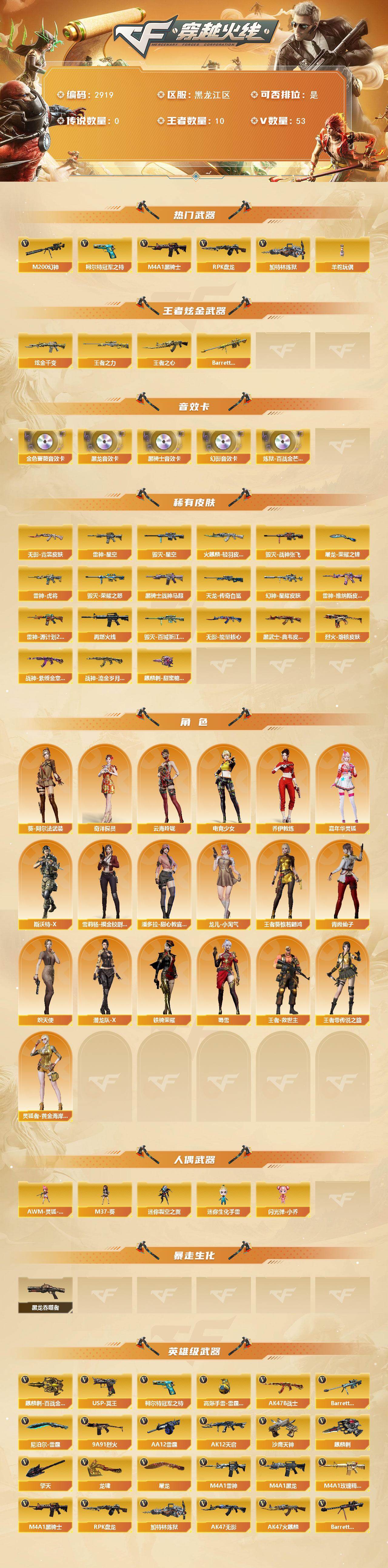 CFCMW460445穿越火线账号详情图2