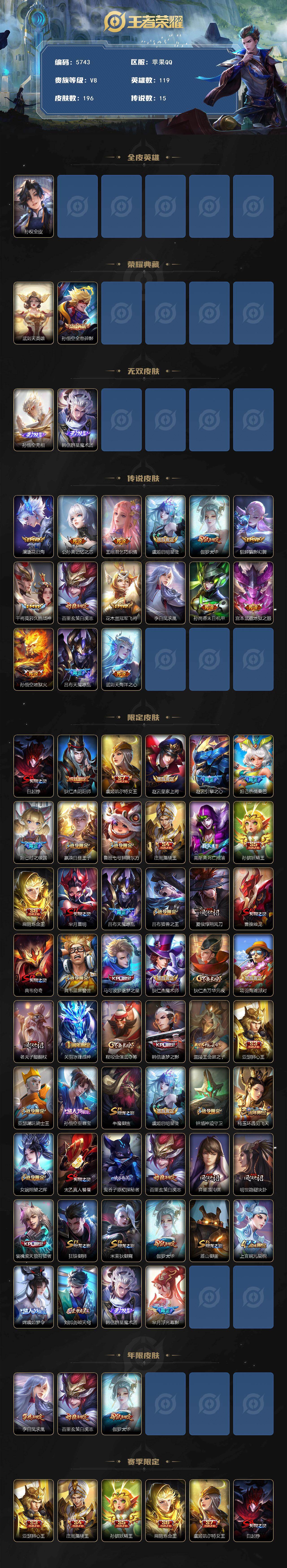 WZCMW4228816王者荣耀账号详情图2