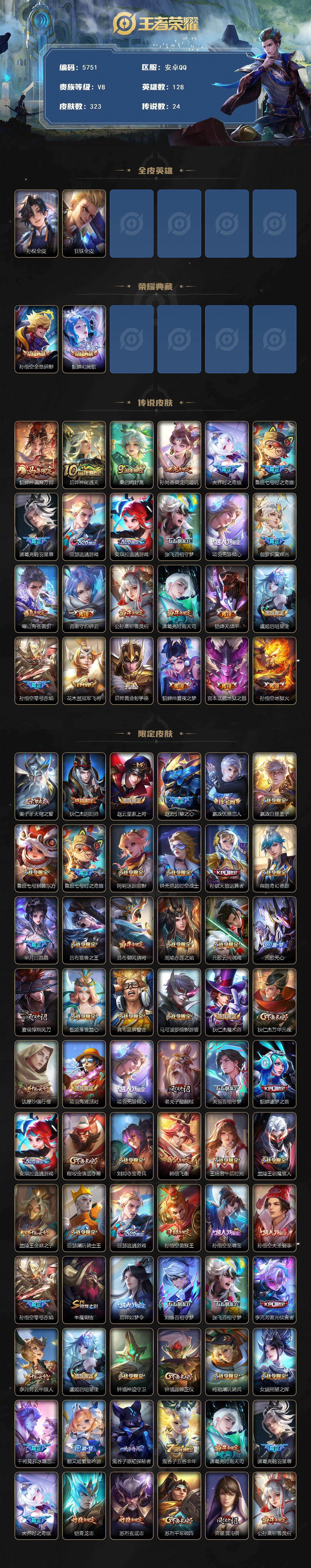 WZCMW4228821王者荣耀账号详情图2