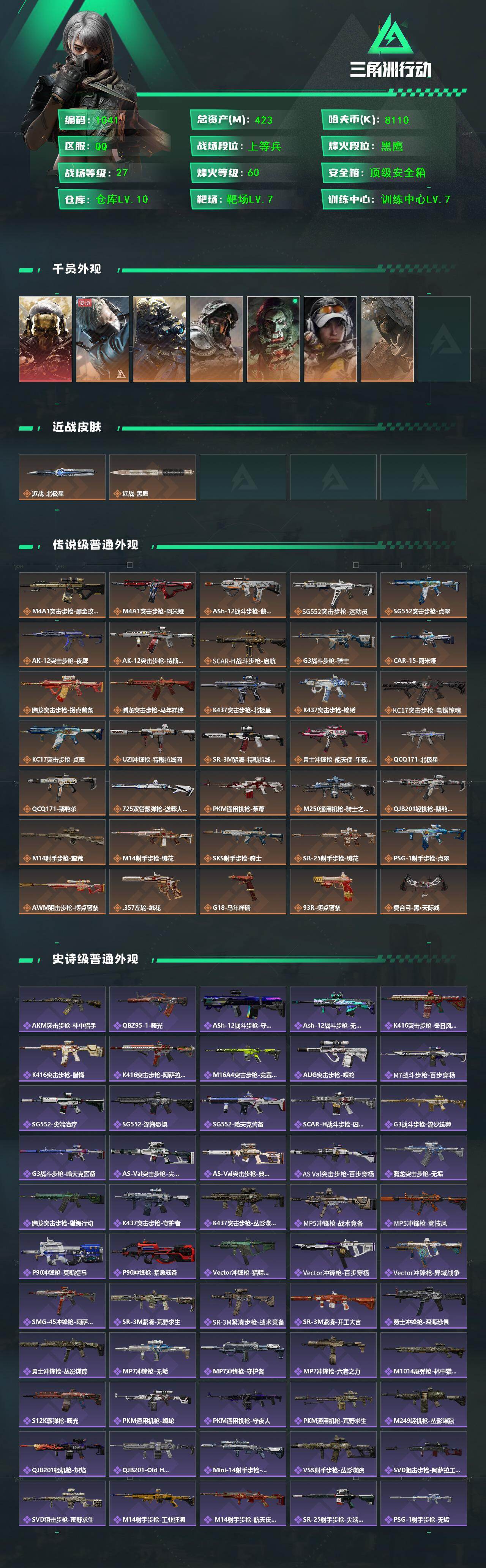 SJZCMW470011三角洲行动账号详情图2