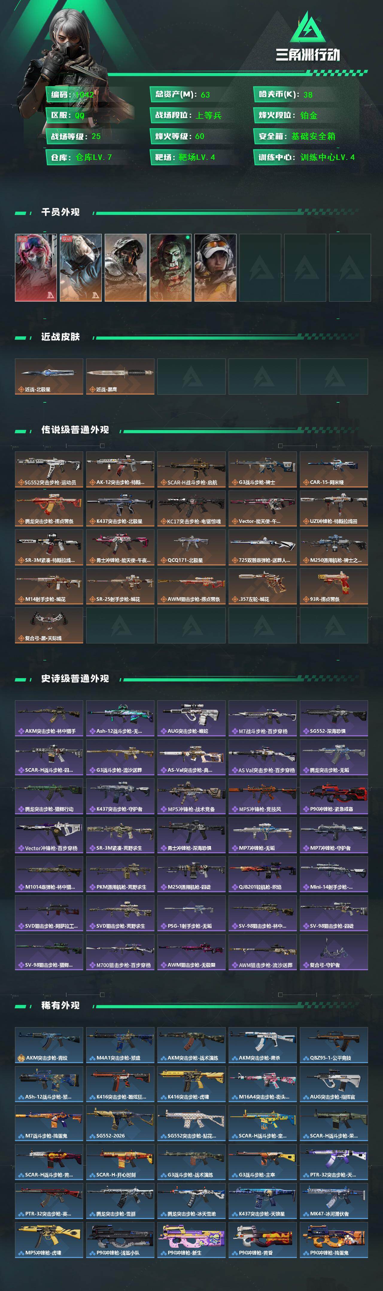 SJZCMW470013三角洲行动账号详情图2 SJZCMW470013三角洲行动账号详情图2