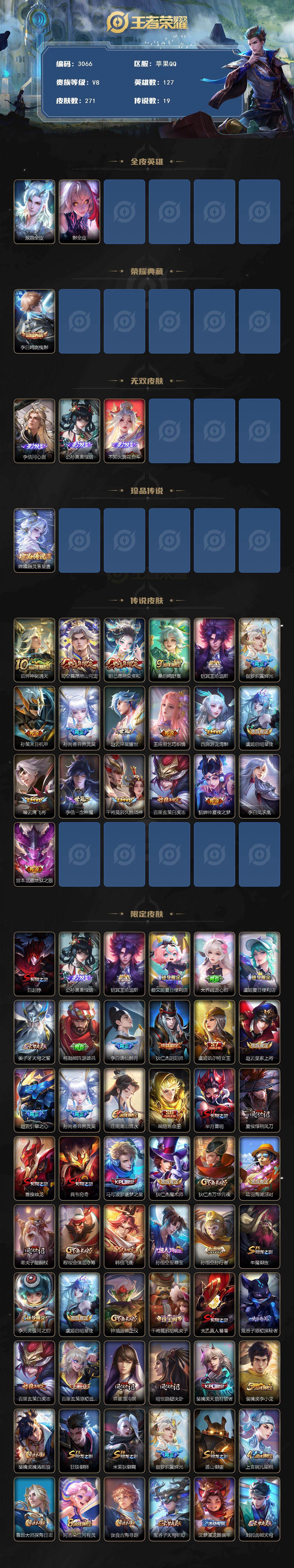 WZQM4219453王者荣耀账号详情图3