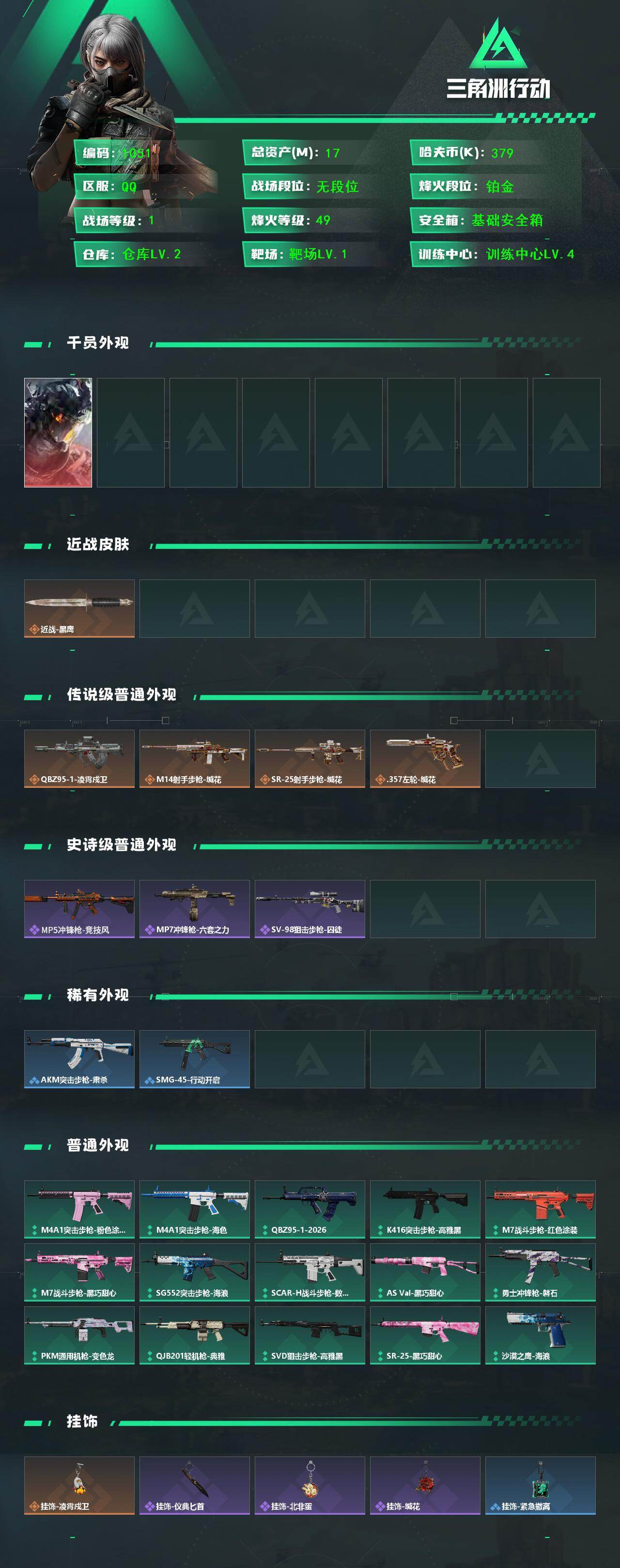 SJZCMW470054三角洲行动账号详情图2