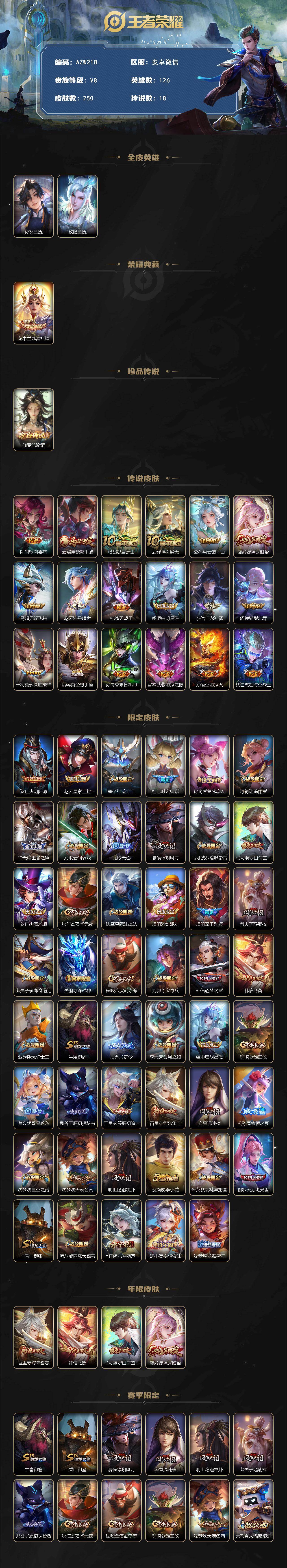 WZQM4251365王者荣耀账号详情图3 WZQM4251365王者荣耀账号详情图3