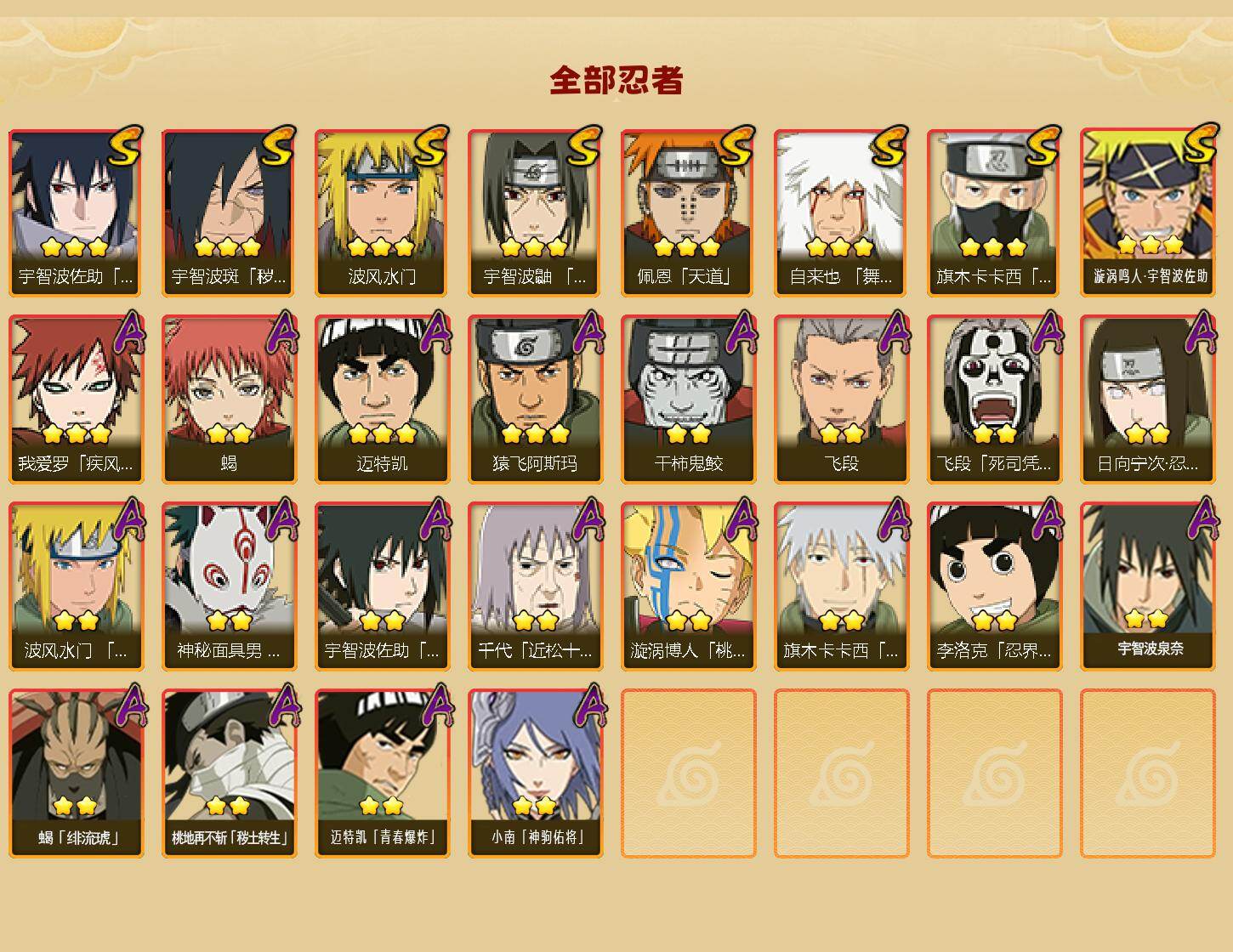 HYLX423059火影忍者账号详情图2