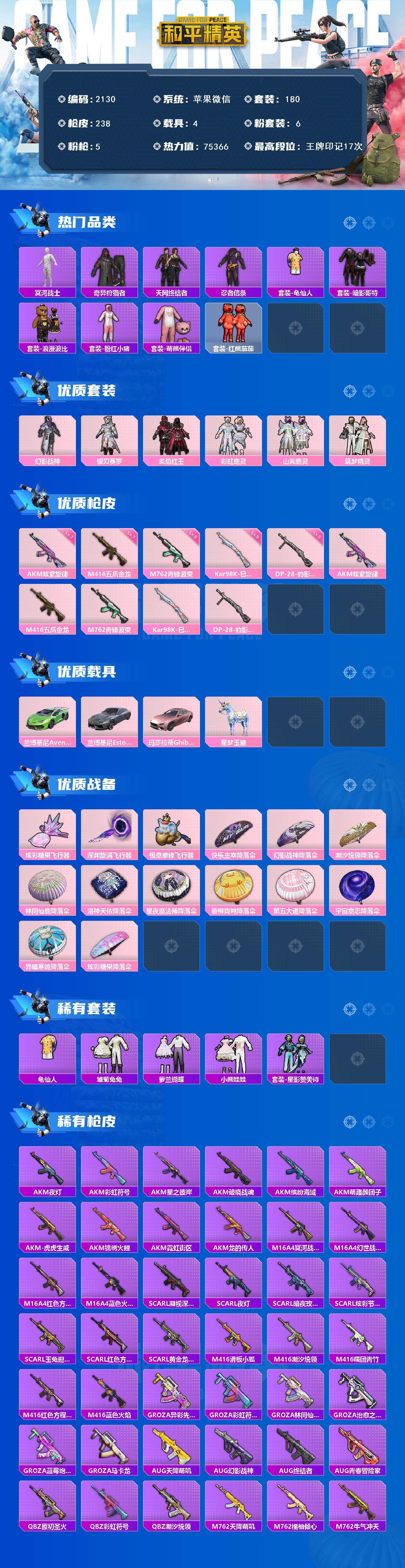 HPLX4140362和平精英账号详情图2