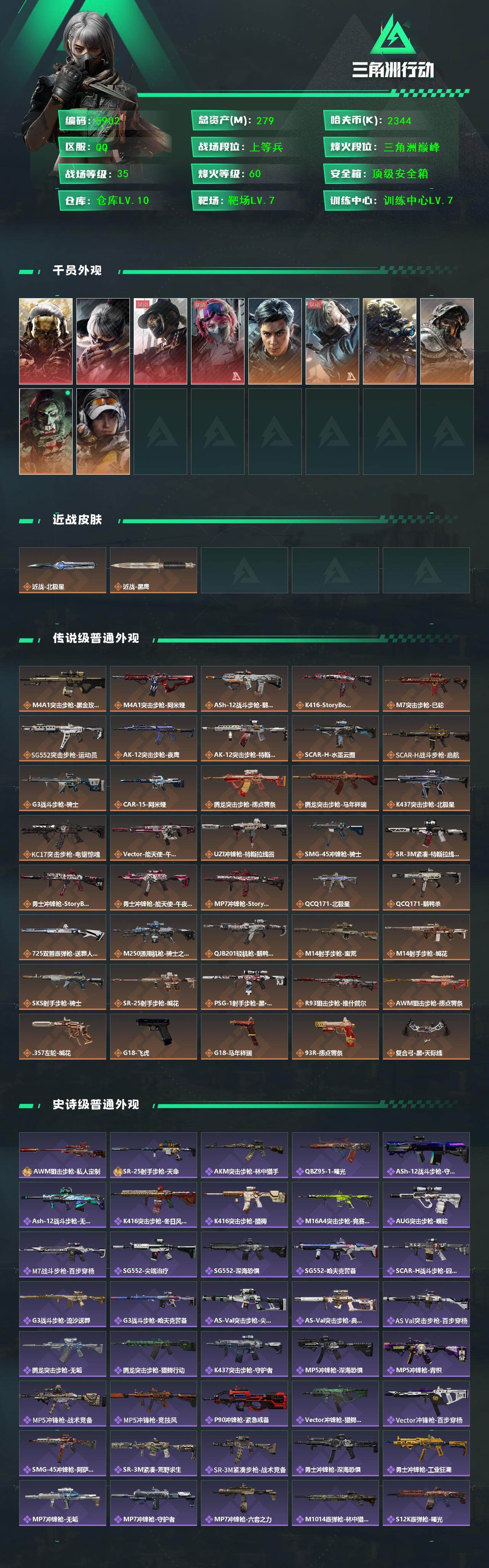 SJZCMW478600三角洲行动账号详情图2