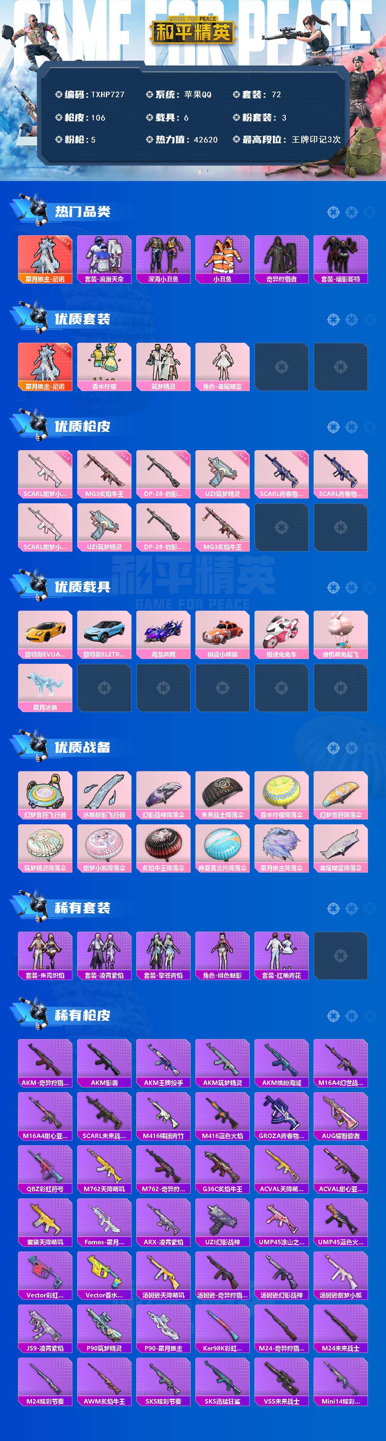 HPQM4144961和平精英账号详情图3 HPQM4144961和平精英账号详情图3