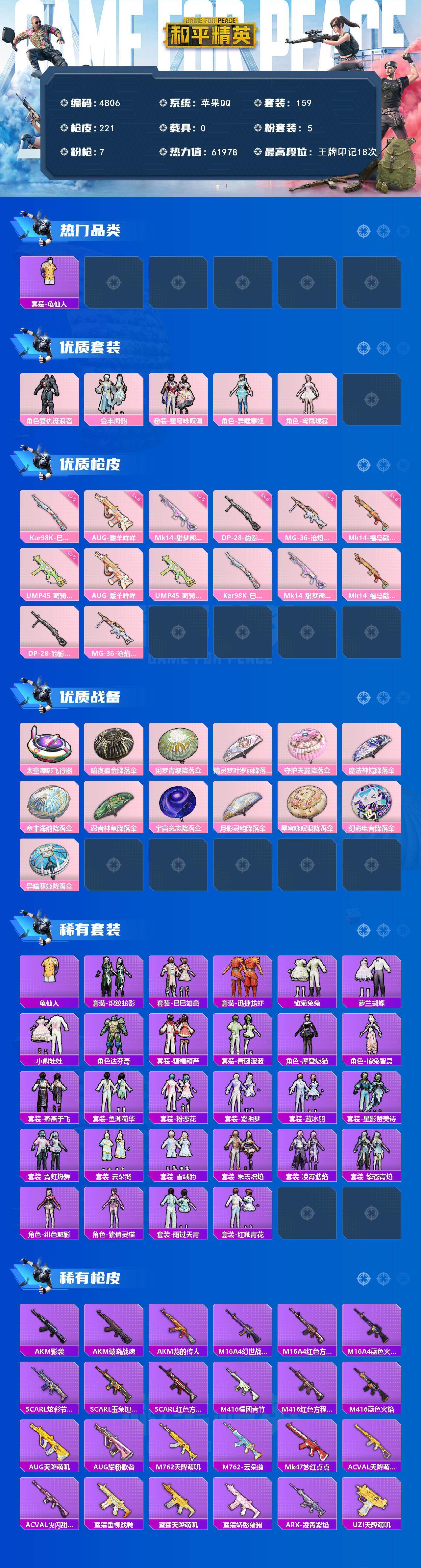 HPLX4140626和平精英账号详情图2