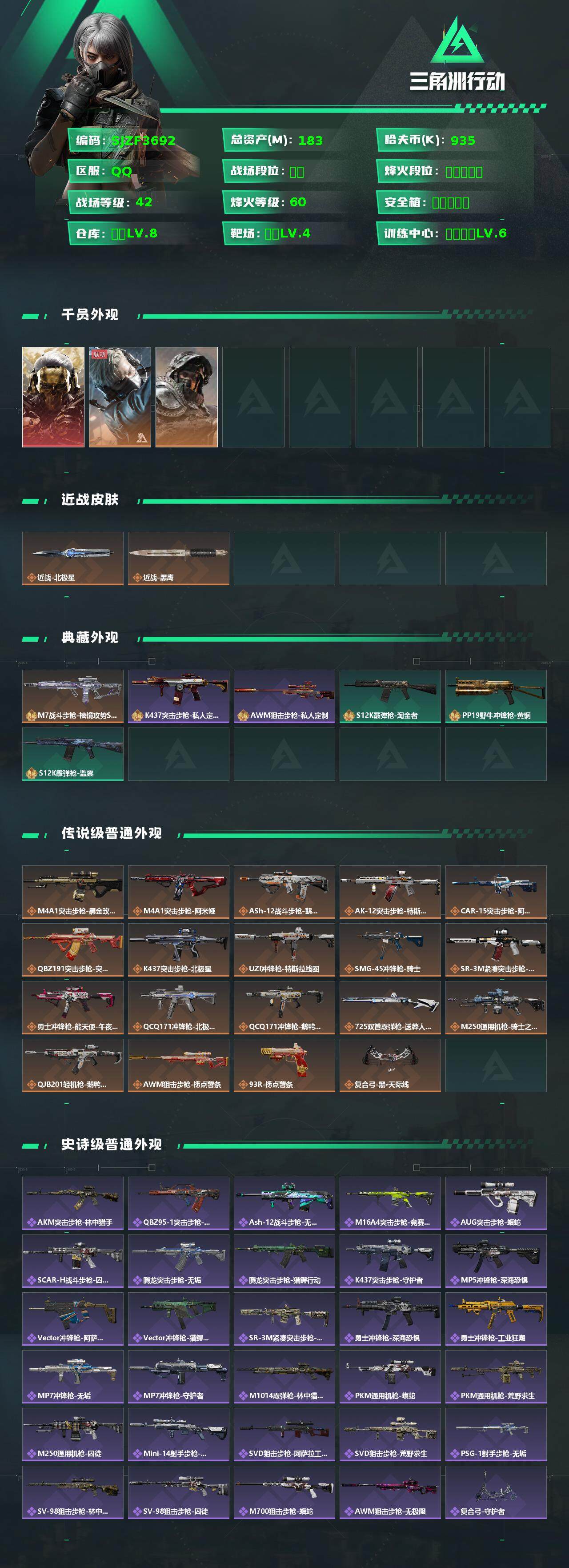 SJZCMW359352三角洲行动账号详情图2 SJZCMW359352三角洲行动账号详情图2