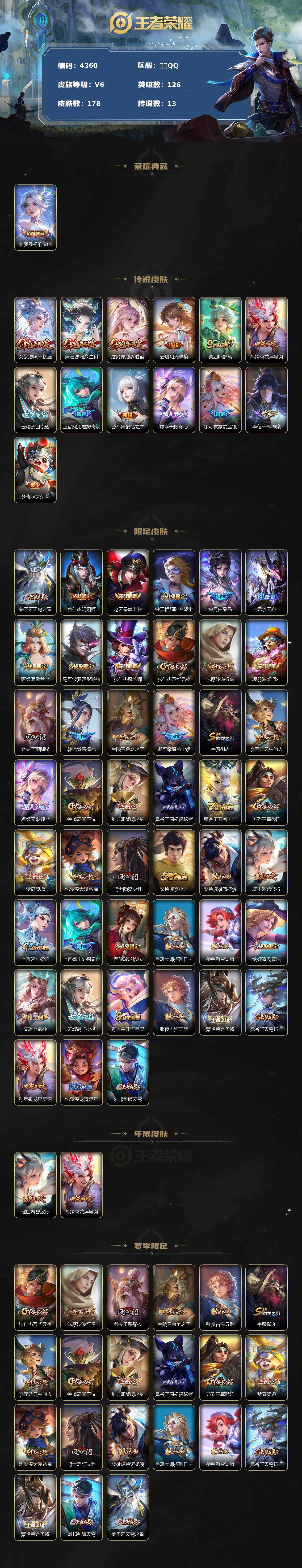 WZCMW3369033王者荣耀账号详情图2