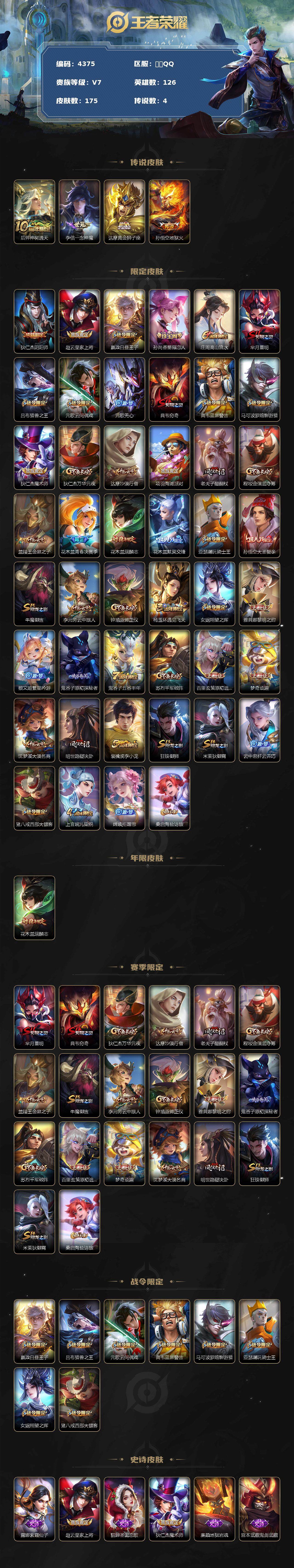 WZCMW3369010王者荣耀账号详情图2