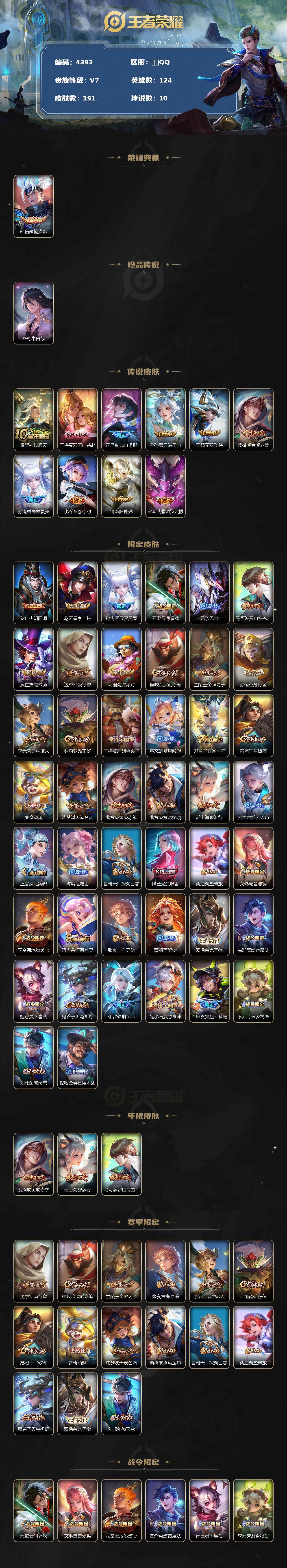 WZCMW3359253王者荣耀账号详情图2