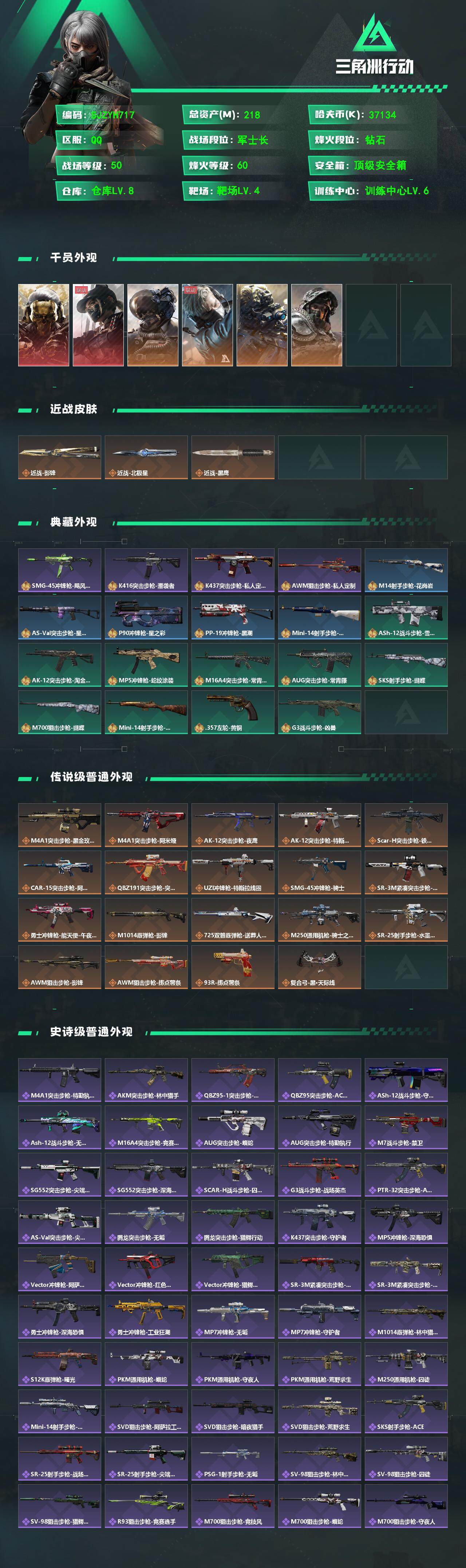 SJZCMW359244三角洲行动账号详情图2