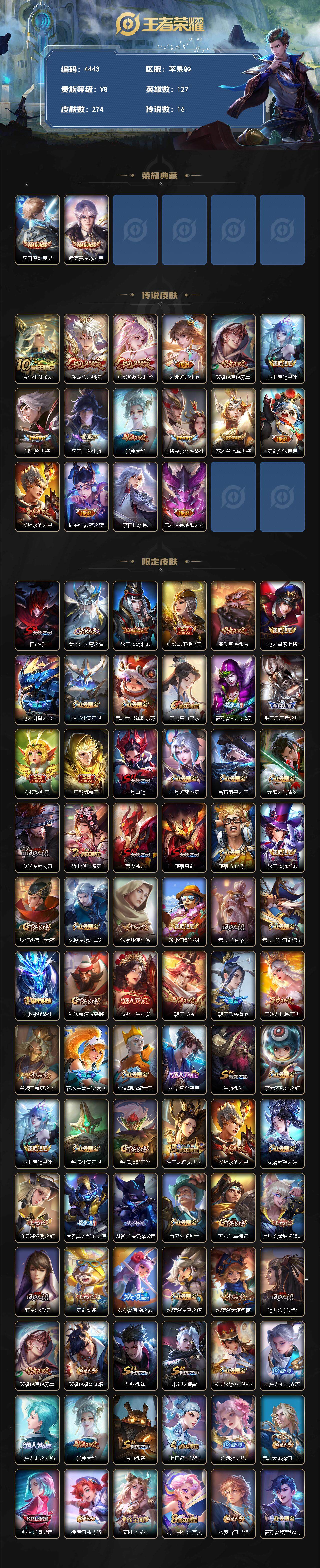 WZCMW3369070王者荣耀账号详情图2